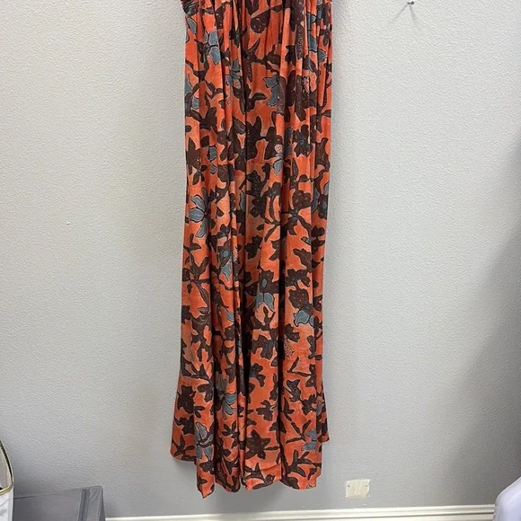 Anya open-back ruched floral-print silk-crepe maxi dress - Picture 9 of 11